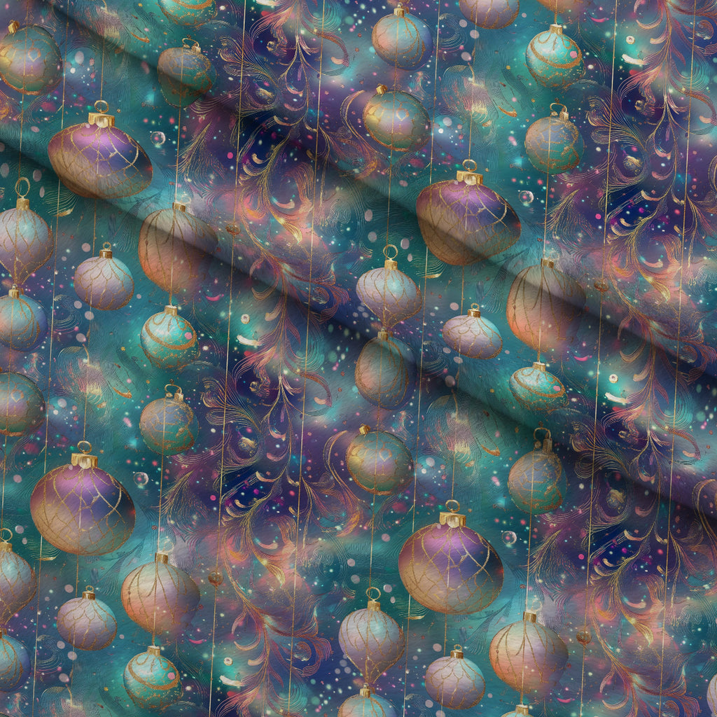 Opalescent Baubles Pattern 11 Minky Fabric — plush minky folded close-up preview (mv-minky-v1:lying)