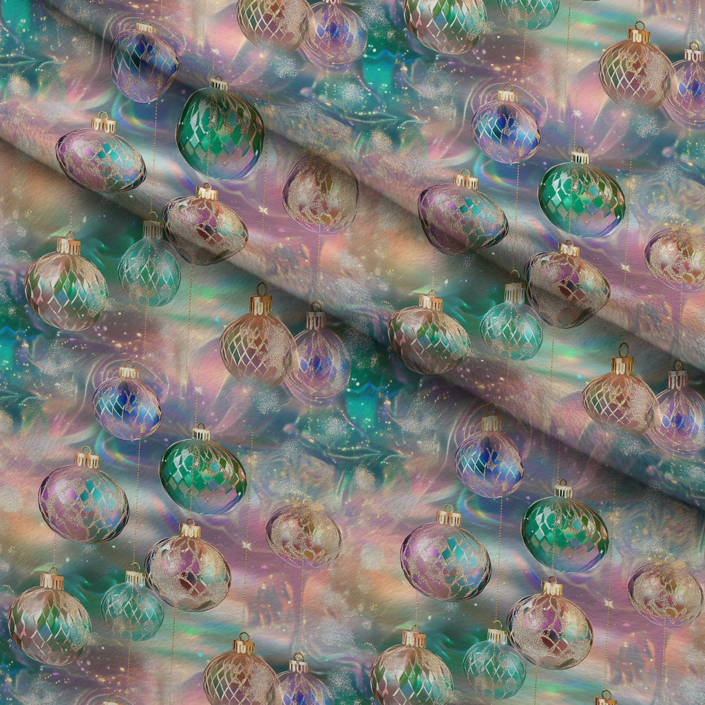 Opalescent Baubles Pattern 12 Minky Fabric — plush minky folded close-up preview (mv-minky-v1:lying)