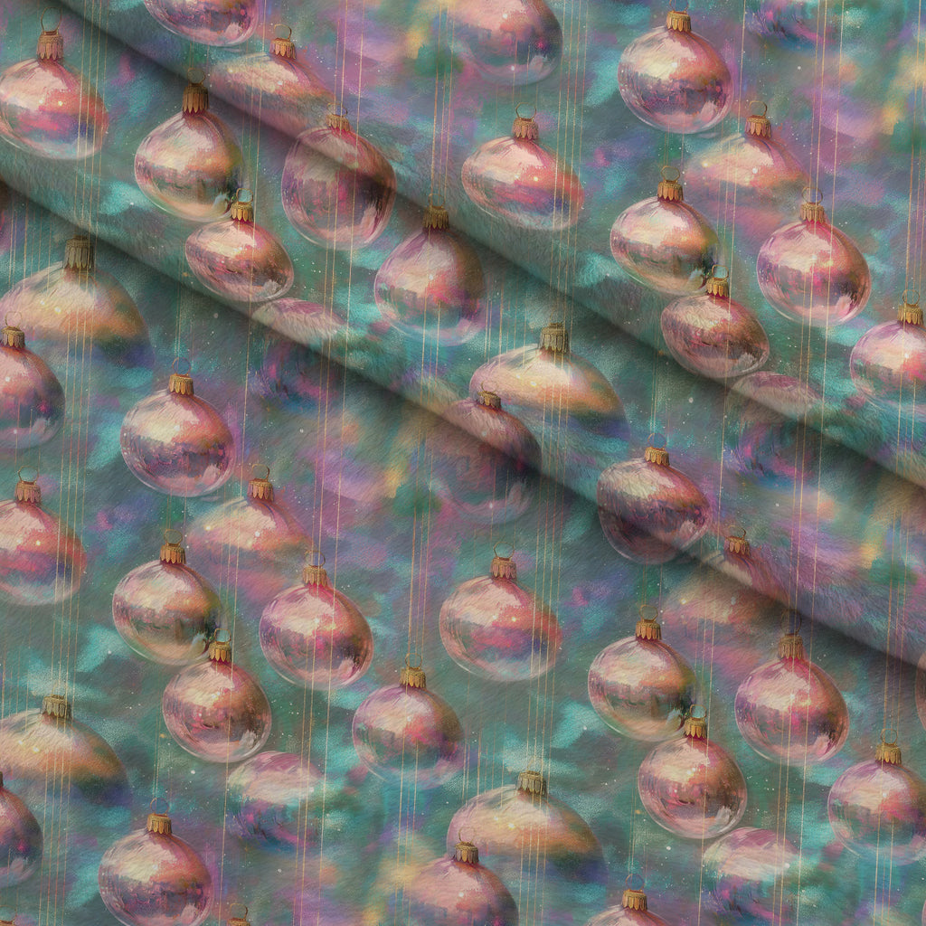 Opalescent Baubles Pattern 13 Minky Fabric — plush minky folded close-up preview (mv-minky-v1:lying)