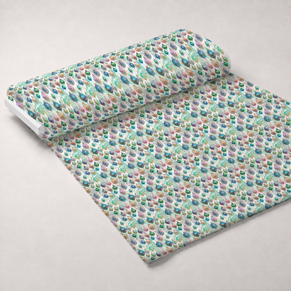 Opalescent Baubles Pattern 6 Minky Fabric — plush minky unrolled bolt preview (mv-minky-v1:bolt)