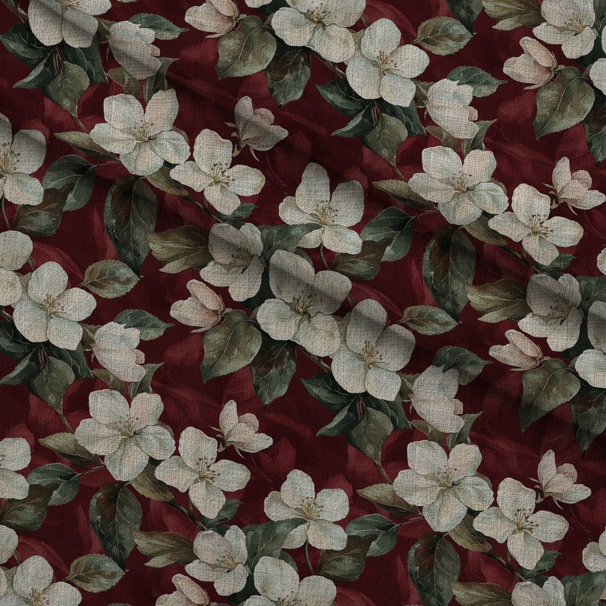 Orchard Hearth Pattern 5 Minky Fabric — plush minky folded close-up preview (mv-minky-v1:lying)