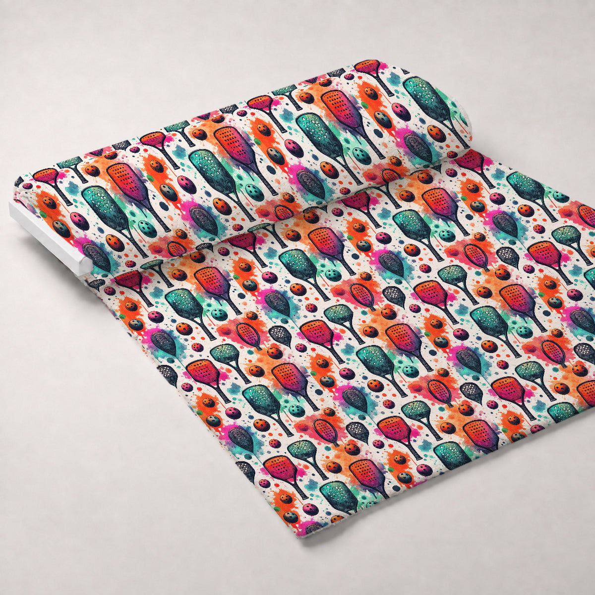 Paddle Party Pattern 6 Minky Fabric — plush minky unrolled bolt preview (mv-minky-v1:bolt)