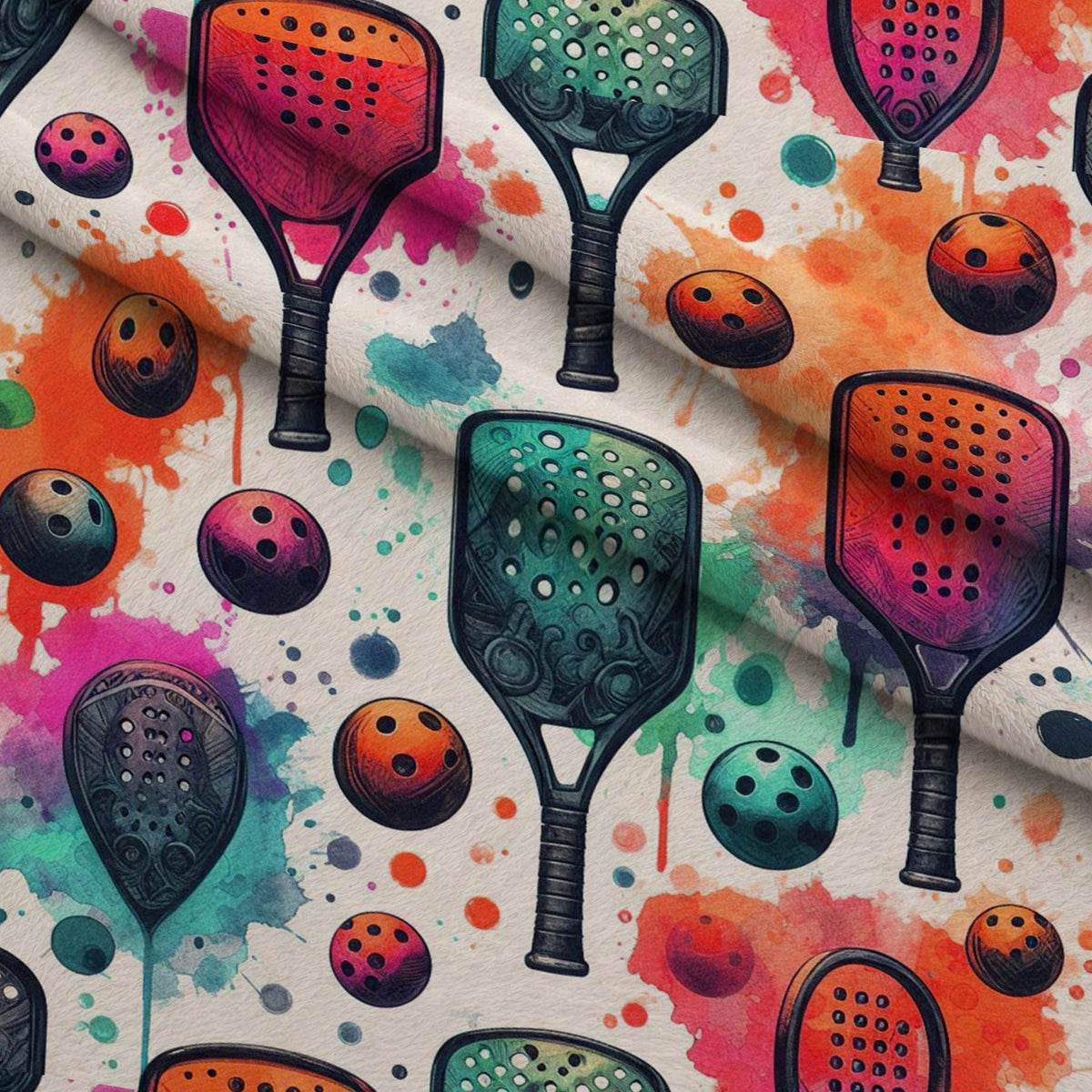 Paddle Party Pattern 6 Minky Fabric — plush minky folded close-up preview (mv-minky-v1:lying)