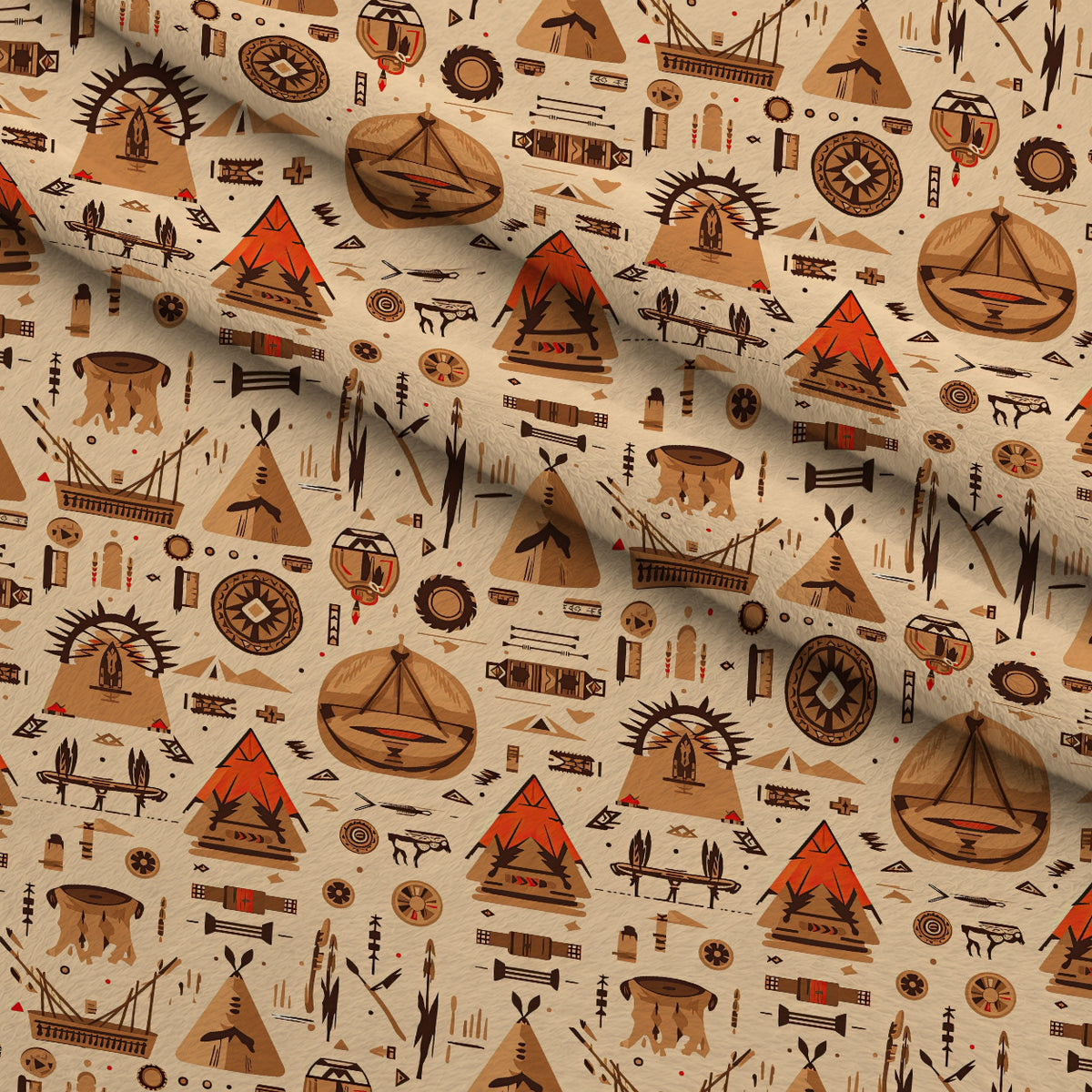 Painted Plains Pattern 11 Minky Fabric — plush minky folded close-up preview (mv-minky-v1:lying)