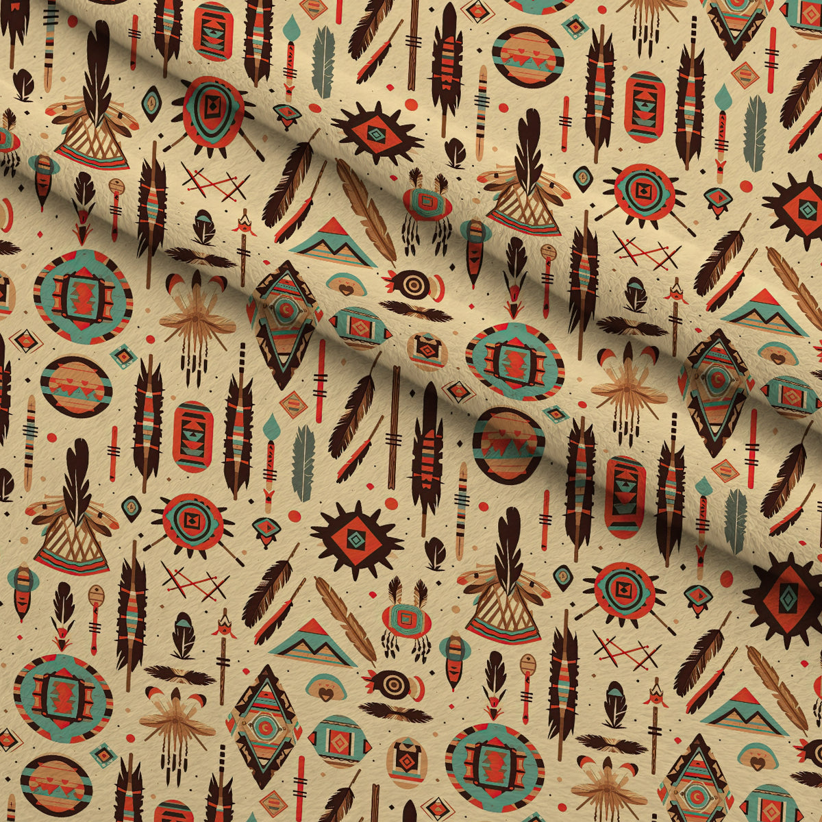 Painted Plains Pattern 12 Minky Fabric — plush minky folded close-up preview (mv-minky-v1:lying)
