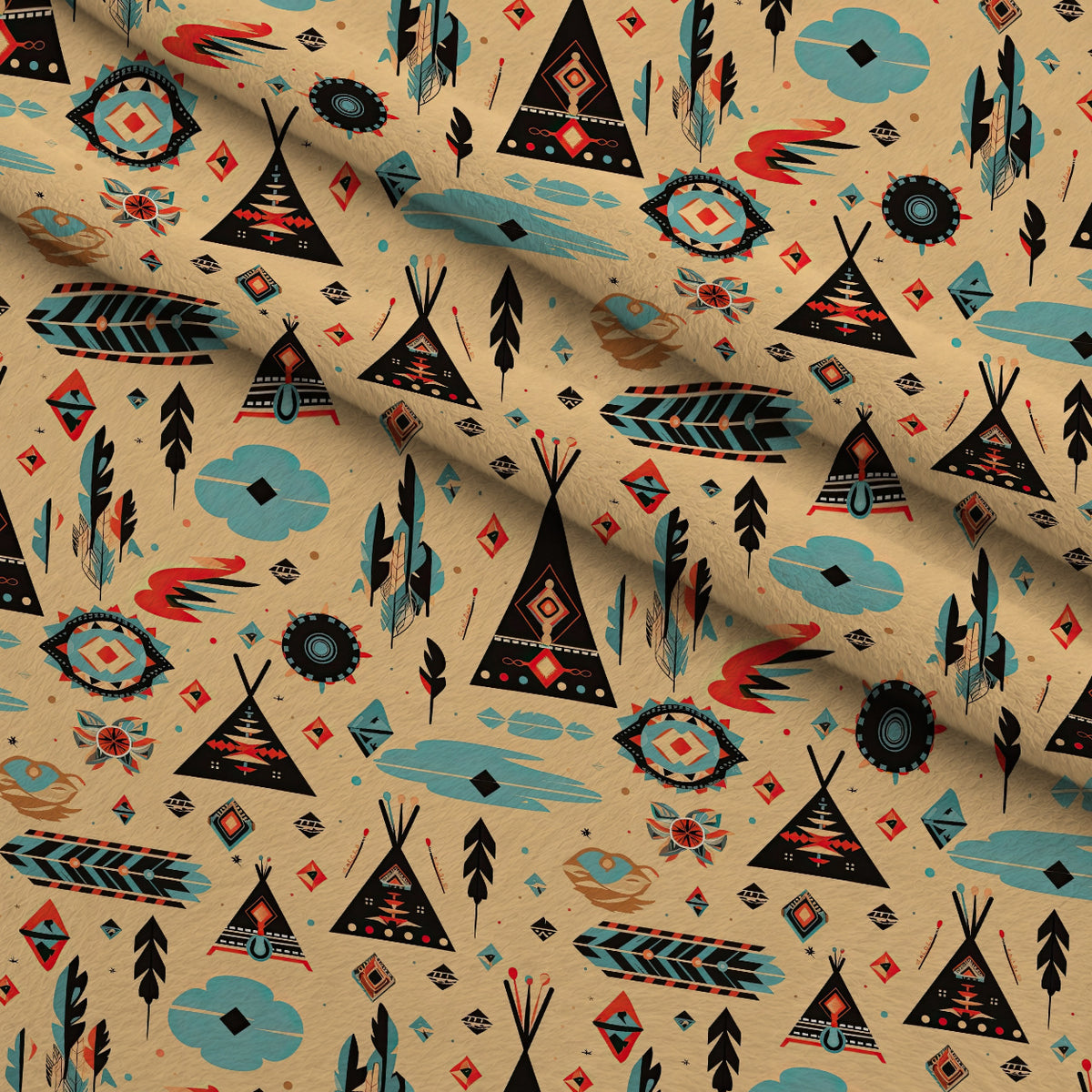Painted Plains Pattern 2 Minky Fabric — plush minky folded close-up preview (mv-minky-v1:lying)