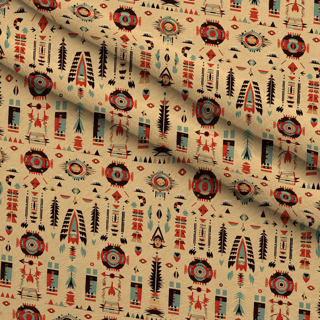 Painted Plains Pattern 3 Minky Fabric — plush minky folded close-up preview (mv-minky-v1:lying)