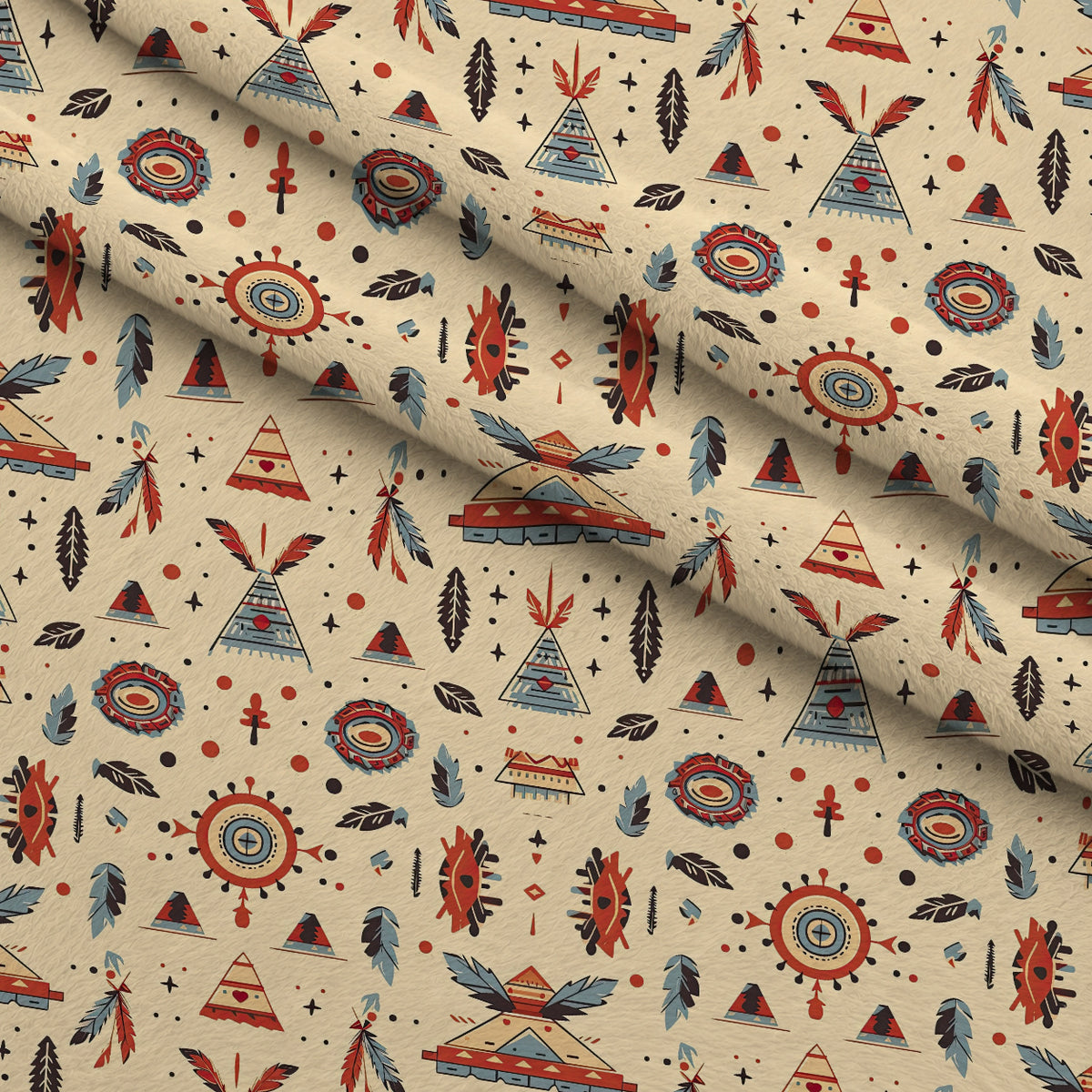 Painted Plains Pattern 6 Minky Fabric — plush minky folded close-up preview (mv-minky-v1:lying)