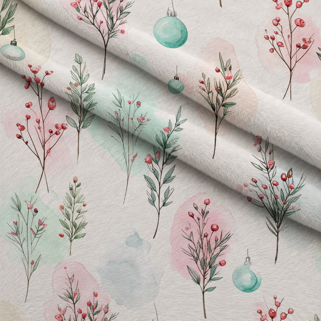 Pastel Pine Wonderland Pattern 11 Minky Fabric — plush minky folded close-up preview (mv-minky-v1:lying)