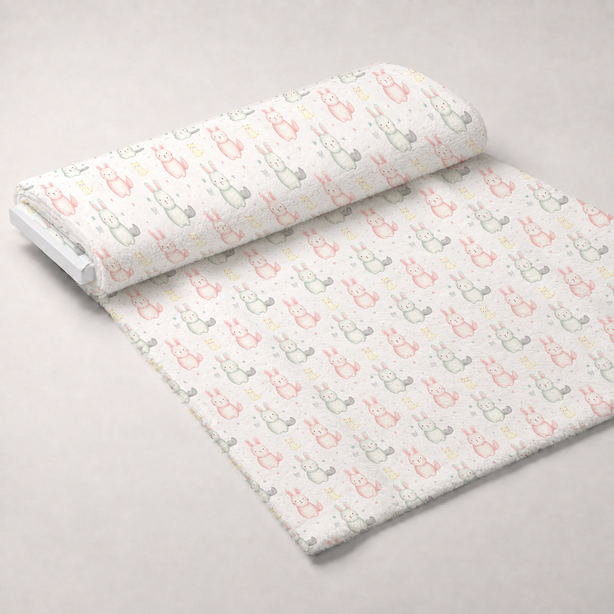Pastel Pine Wonderland Pattern 12 Minky Fabric — plush minky unrolled bolt preview (mv-minky-v1:bolt)