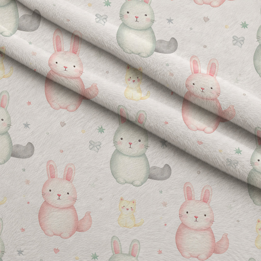 Pastel Pine Wonderland Pattern 12 Minky Fabric — plush minky folded close-up preview (mv-minky-v1:lying)