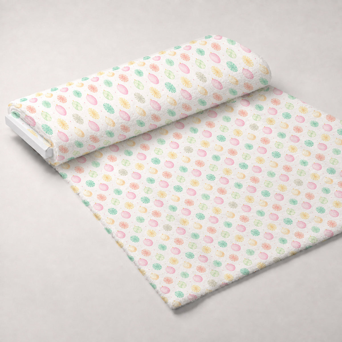 Pastel Pine Wonderland Pattern 14 Minky Fabric — plush minky unrolled bolt preview (mv-minky-v1:bolt)