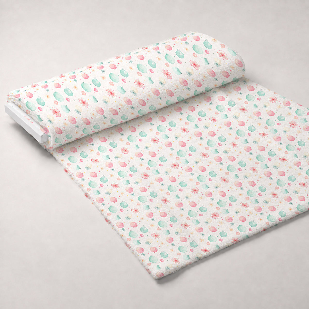 Pastel Pine Wonderland Pattern 15 Minky Fabric — plush minky unrolled bolt preview (mv-minky-v1:bolt)
