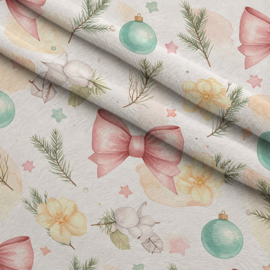 Pastel Pine Wonderland Pattern 18 Minky Fabric — plush minky folded close-up preview (mv-minky-v1:lying)