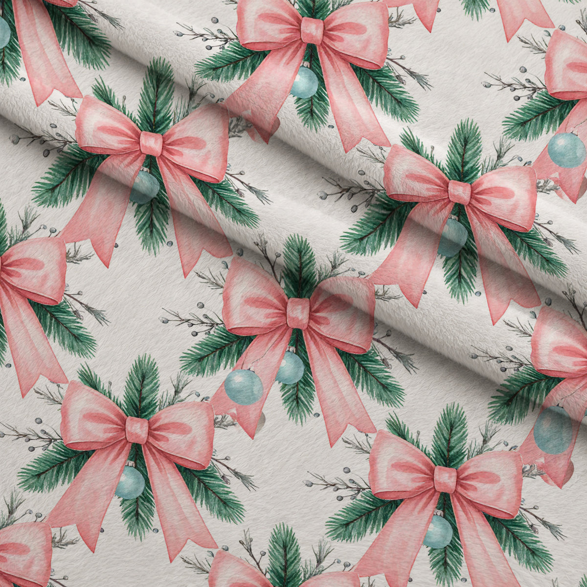 Pastel Pine Wonderland Pattern 2 Minky Fabric — plush minky folded close-up preview (mv-minky-v1:lying)