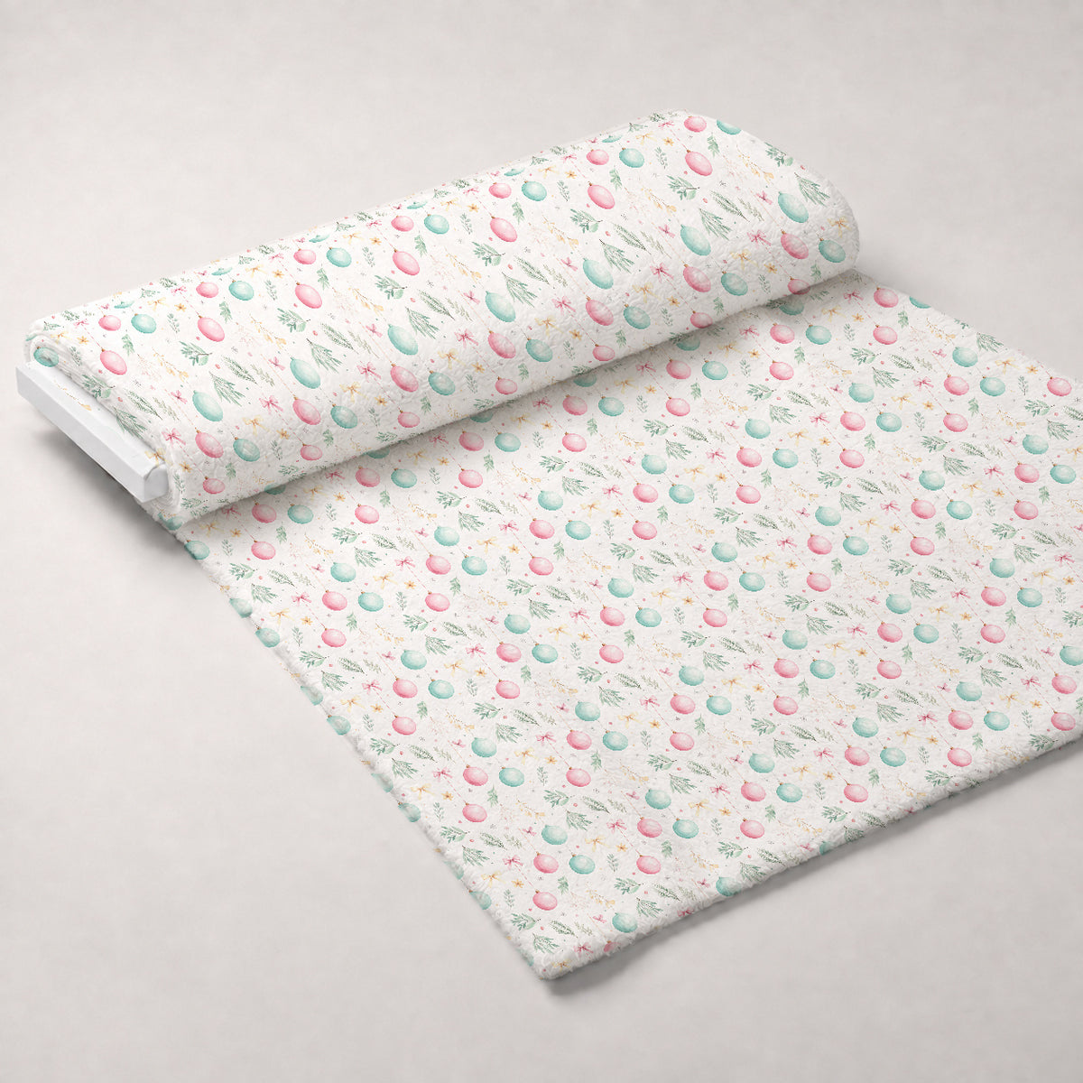 Pastel Pine Wonderland Pattern 20 Minky Fabric — plush minky unrolled bolt preview (mv-minky-v1:bolt)