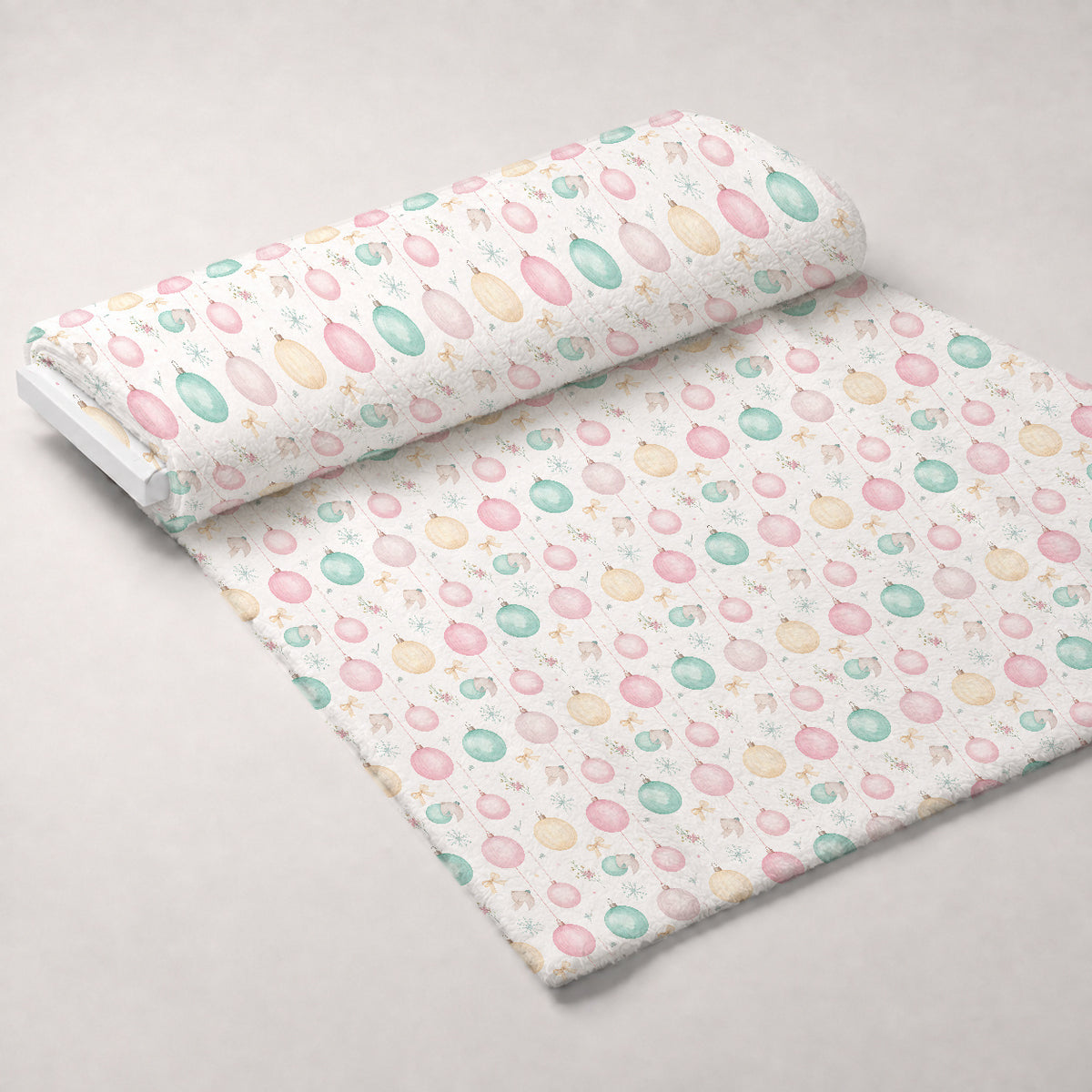 Pastel Pine Wonderland Pattern 21 Minky Fabric — plush minky unrolled bolt preview (mv-minky-v1:bolt)
