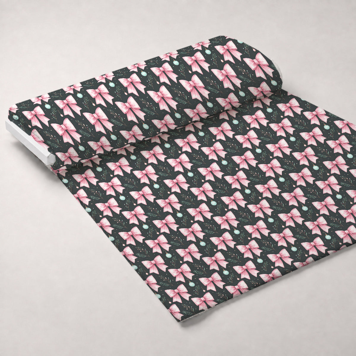 Pastel Pine Wonderland Pattern 22 Minky Fabric — plush minky unrolled bolt preview (mv-minky-v1:bolt)