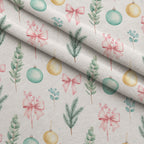 Pastel Pine Wonderland Pattern 24 Minky Fabric — plush minky folded close-up preview (mv-minky-v1:lying)