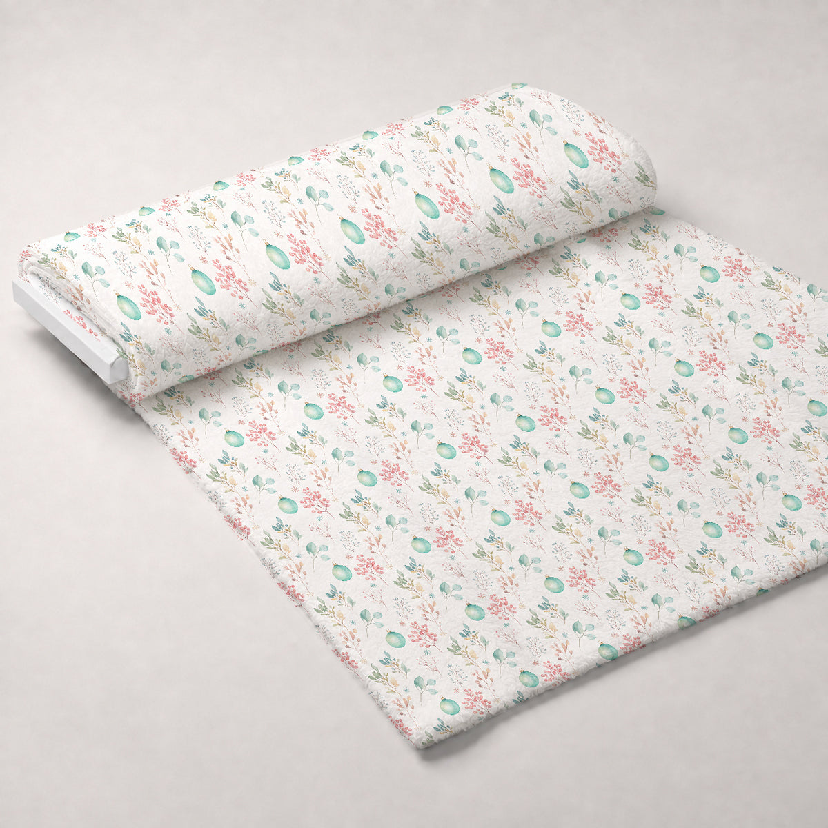 Pastel Pine Wonderland Pattern 25 Minky Fabric — plush minky unrolled bolt preview (mv-minky-v1:bolt)