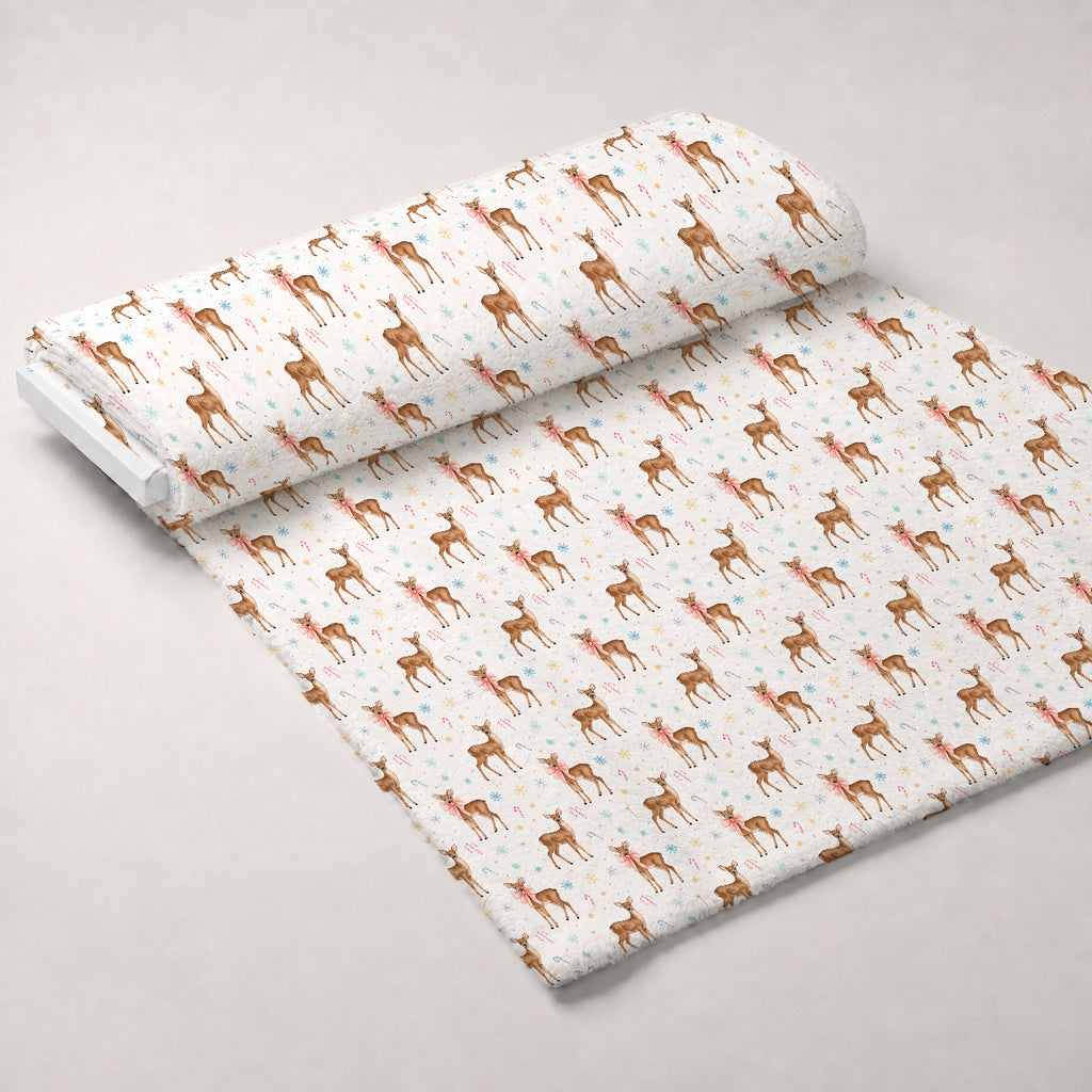 Pastel Pine Wonderland Pattern 28 Minky Fabric — plush minky unrolled bolt preview (mv-minky-v1:bolt)