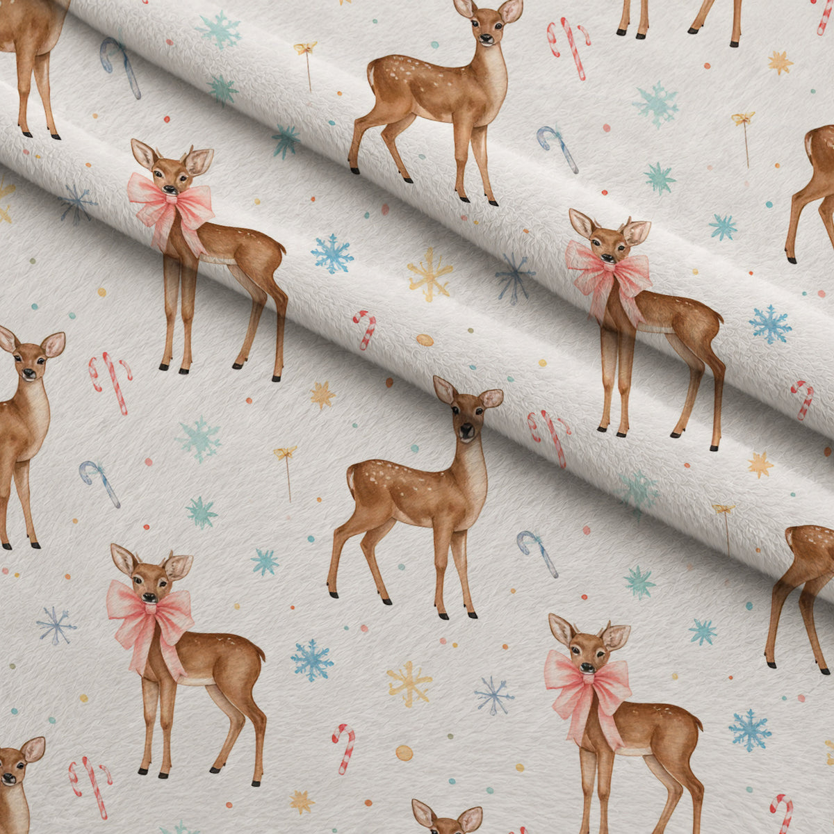 Pastel Pine Wonderland Pattern 28 Minky Fabric — plush minky folded close-up preview (mv-minky-v1:lying)