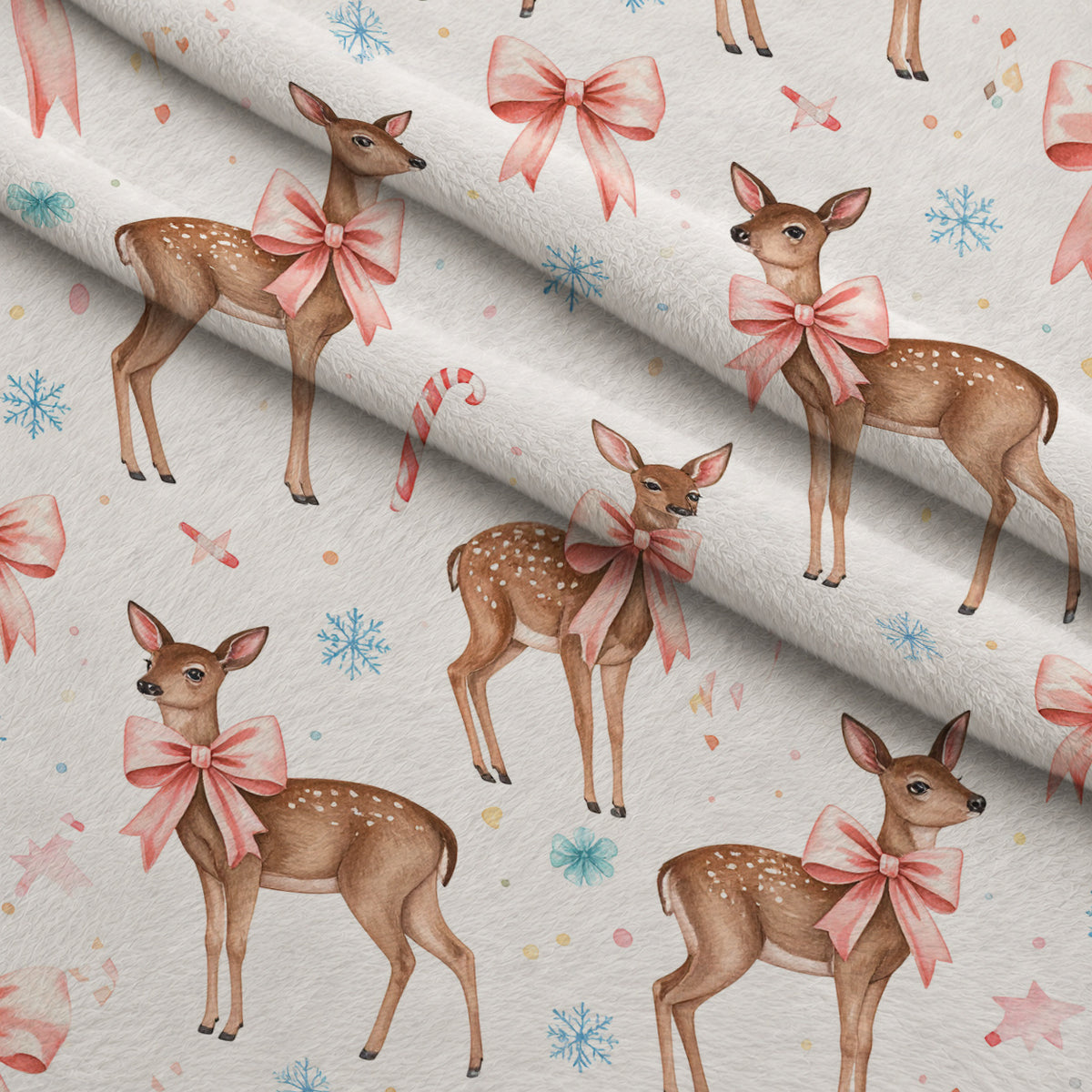 Pastel Pine Wonderland Pattern 29 Minky Fabric — plush minky folded close-up preview (mv-minky-v1:lying)