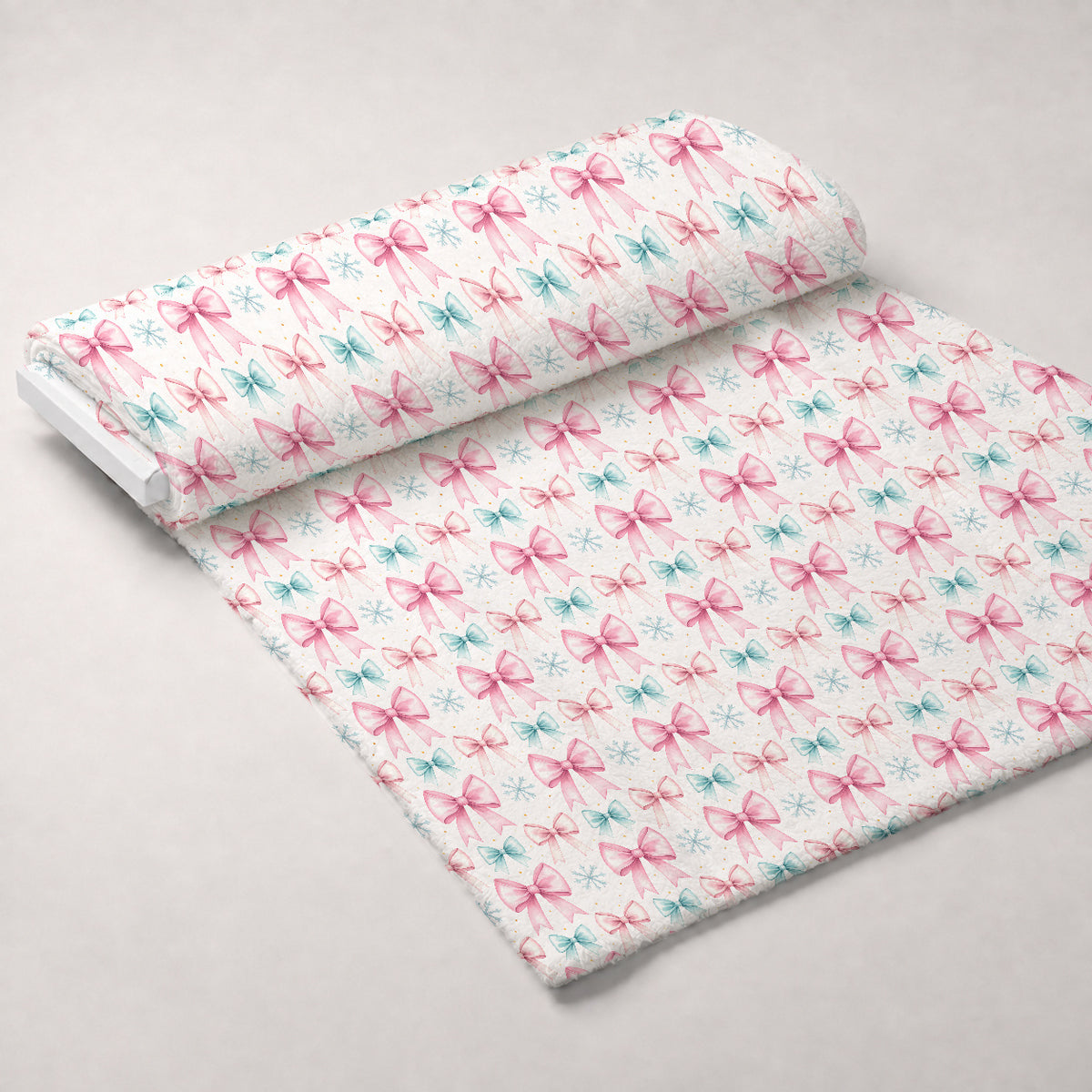 Pastel Pine Wonderland Pattern 8 Minky Fabric — plush minky unrolled bolt preview (mv-minky-v1:bolt)