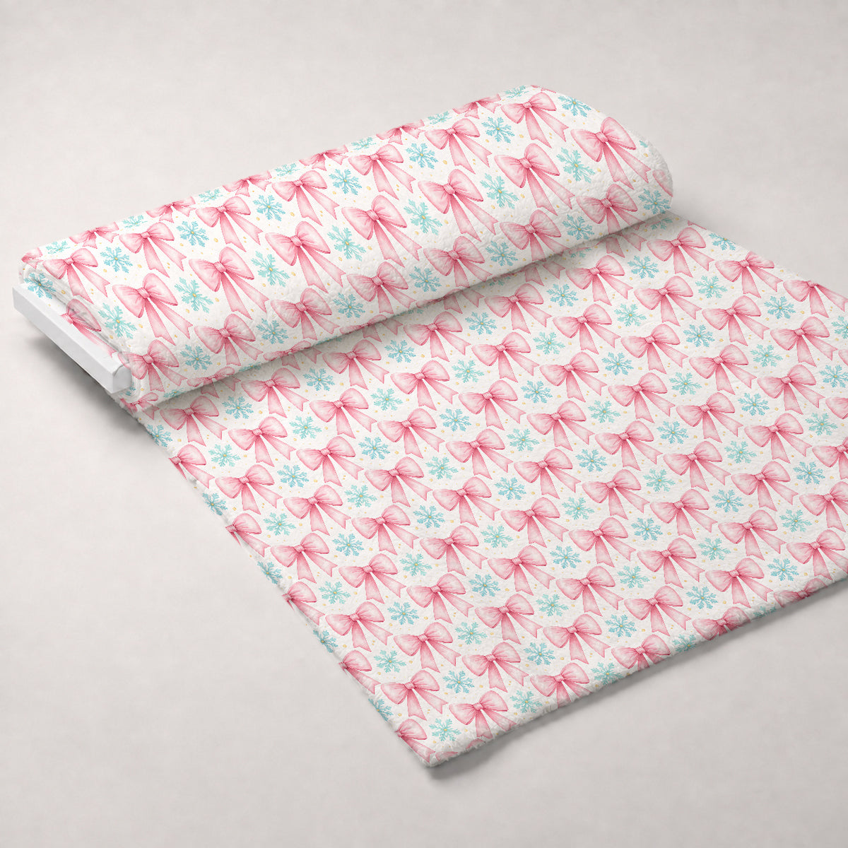 Pastel Pine Wonderland Pattern 9 Minky Fabric — plush minky unrolled bolt preview (mv-minky-v1:bolt)