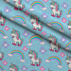 Pastel Pony Dreams Pattern 8 Minky Fabric — plush minky folded close-up preview (mv-minky-v1:lying)