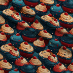 Patriotic Petals Pattern 1 Minky Fabric — plush minky folded close-up preview (mv-minky-v1:lying)