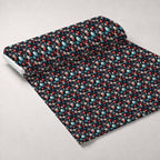 Patriotic Petals Pattern 2 Minky Fabric — plush minky unrolled bolt preview (mv-minky-v1:bolt)