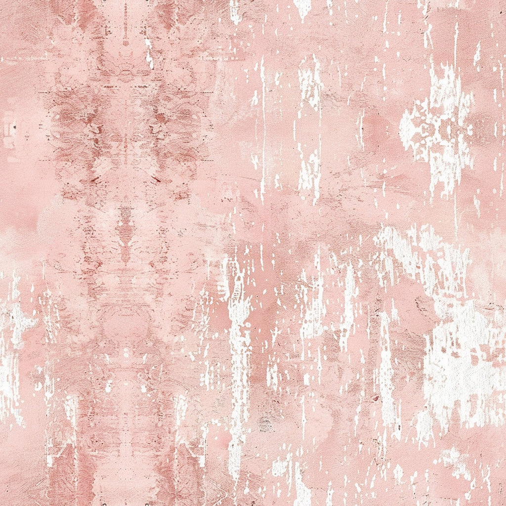 pink blush, dusty rose, coral pink, soft pink, white, grunge pattern, distressed texture, weathered surface, peeling paint, vintage worn, shabby chic, abstract design, textured background,, fabric panel, cotton fabric, faded appearance, rustic finish, mottled texture, artistic grunge