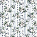 white, cream, sage green, gray, navy blue, floral, striped, botanical, nature, vintage, elegant, traditional, romantic, flowers, leaves, berries, candy cane stripes, twisted rope, spring, garden, cottage core, nursery, baby shower, delicate, feminine, peaceful, soft botanical, classic, timeless