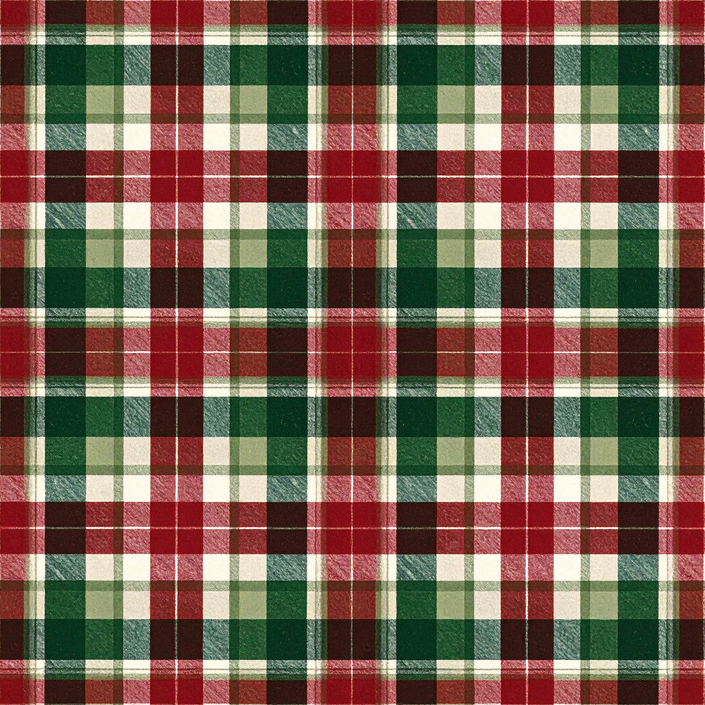 red plaid, forest green, cream white, dark brown, burgundy, plaid pattern, gingham, traditional plaid, rustic style, farmhouse, holiday, christmas, winter, classic plaid, checked pattern, red and green, tartan, country style, vintage plaid, festive, home decor, cozy, warm tones, masculine style, lodge style, cabin style, flannel inspired