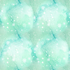 mint green, aqua blue, turquoise, icy white, snowflakes, snow, winter, frozen, holiday, christmas, bokeh, sparkle, glitter, shimmering, watercolor, abstract, whimsical, ethereal, magical, frosty, nursery, baby, kids room, playroom, gender neutral, modern, elegant, celestial inspired, dreamy, peaceful