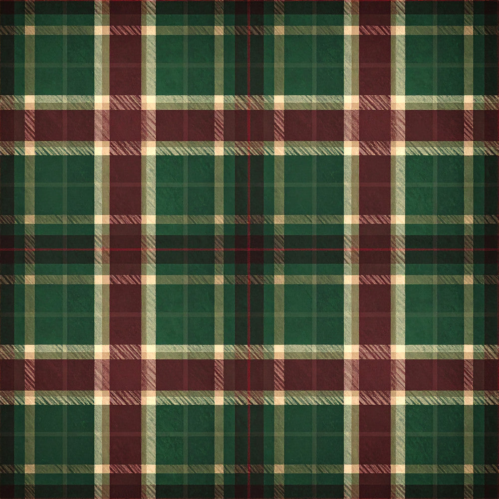 forest green, burgundy red, cream, plaid, tartan, checkered, striped, geometric, traditional, rustic, holiday, christmas, festive, cozy, classic, scottish, flannel-inspired, dark green, wine red, neutral accents, winter, seasonal, home decor, lodge style, cabin aesthetic