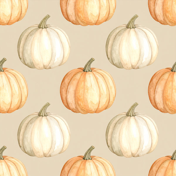 cream pumpkin, white pumpkin, orange pumpkin, pale yellow, beige, neutral, autumn, fall, harvest, thanksgiving, pumpkin patch, seasonal, nature, botanical, farmhouse, rustic, cottage core, traditional, whimsical, pumpkins, gourds, vegetables, harvest theme, autumn leaves, fall decor, cozy, warm tones, earth tones, kids room, nursery