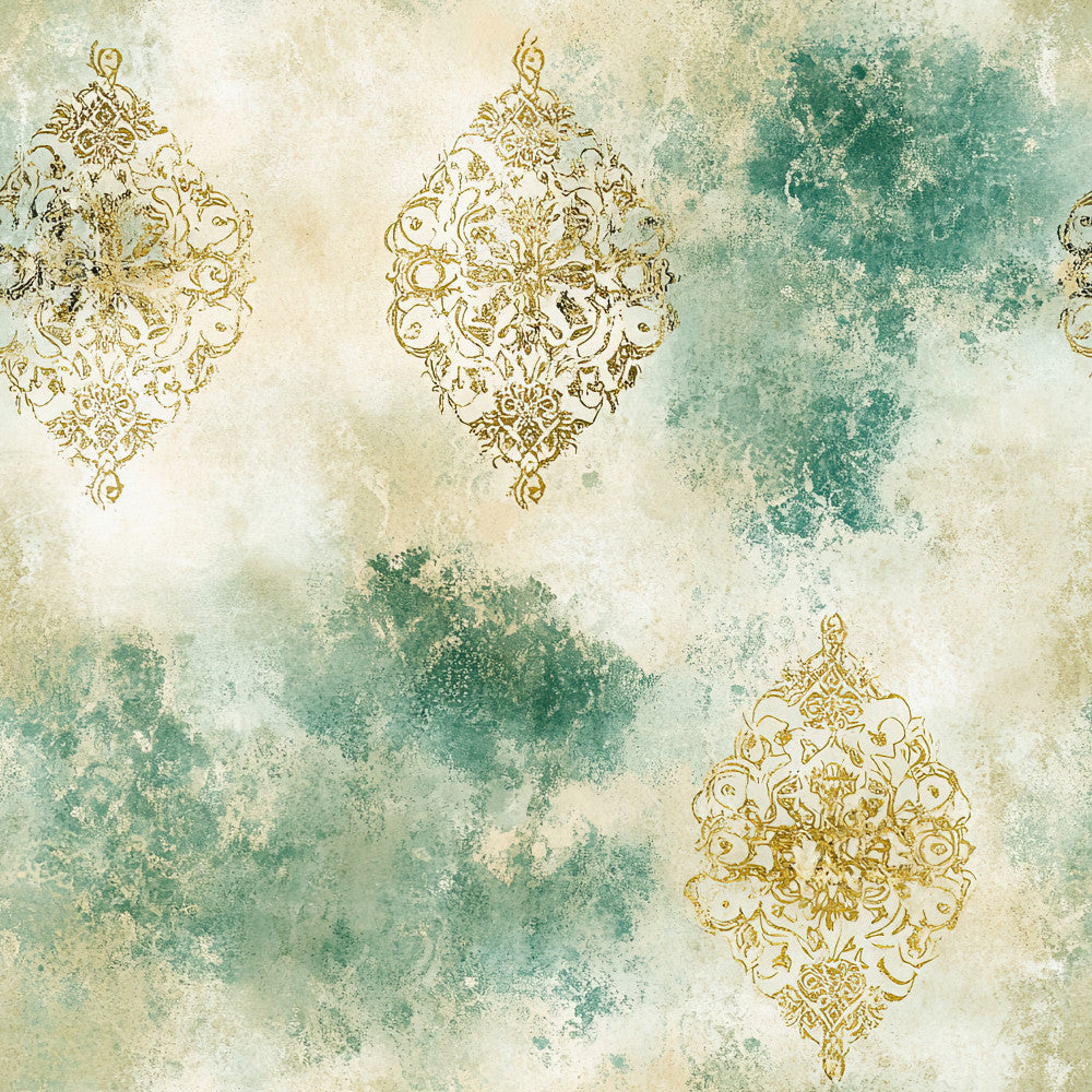 sage green, cream, ivory, gold, ornamental, damask, vintage, distressed, grunge texture, baroque, medallion, elegant, romantic, shabby chic, timeless, classic, ornate, weathered, antique, botanical, decorative, sophisticated, traditional, muted tones, aged, heritage, luxury, upscale, formal
