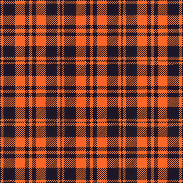 orange, navy blue, gingham, plaid, checkered pattern, diagonal stripes, halloween colors, autumn fabric,, fabric panel, seasonal pattern, geometric design, repeating motif, craft fabric, orange and blue, crosshatch pattern, halloween theme, fall colors, cotton fabric, quilting material