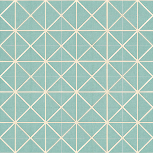 turquoise, teal, cream, geometric, triangles, modern, contemporary, minimalist, mid-century modern, scandinavian, abstract, grid pattern, diamond pattern, neutral, clean lines, structured design, sophisticated, elegant, home decor, sewing projects, interior design, architectural, symmetrical, retro, vintage modern, soft furnishings, upholstery