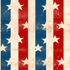 distressed texture, patriotic theme, red white blue, vintage weathered, stars pattern, vertical stripes, aged appearance,, fabric panel, american flag inspired, worn effect, faded colors, rustic finish, cotton fabric, crafting material, sewing supplies, independence day, fourth of july