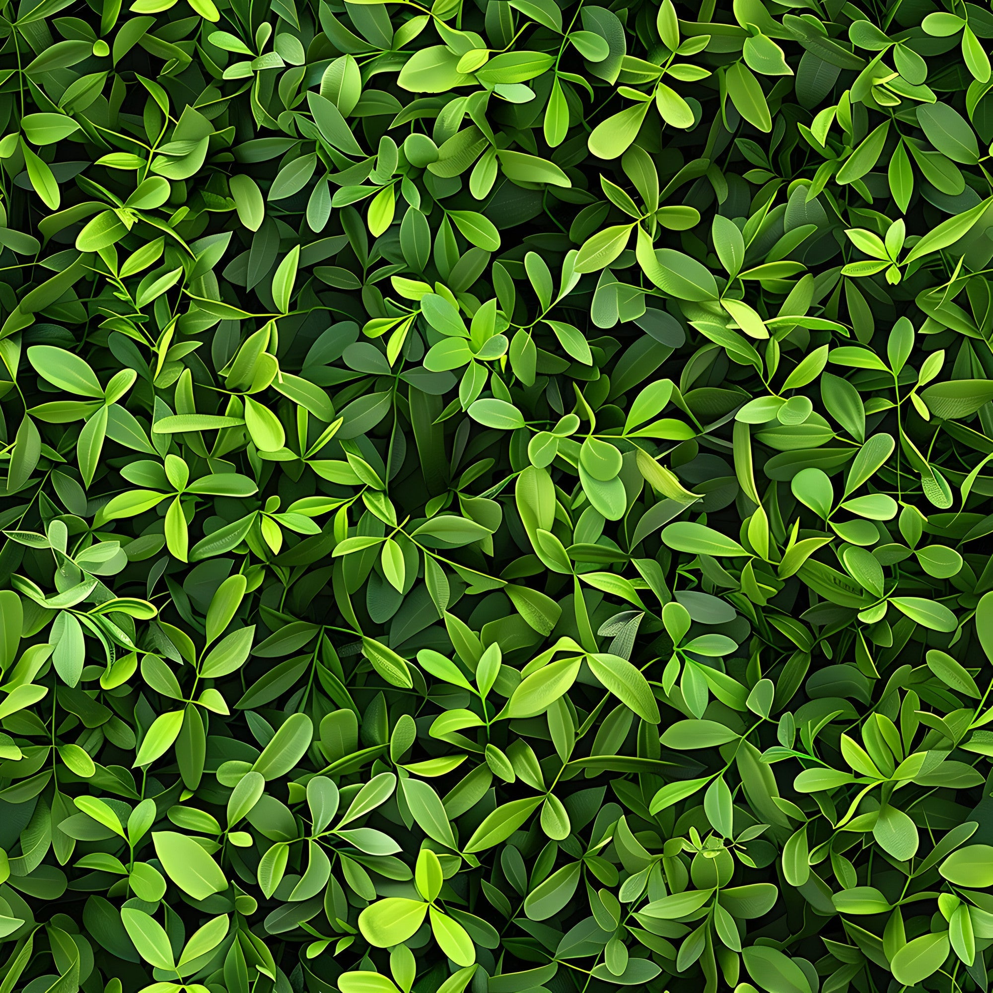 forest green, lime green, bright green, dark green, tiny leaves, leaf pattern, botanical design, nature motif, foliage, small scale print, dense pattern, organic shapes,, fabric panel, natural elements, garden theme, spring colors, layered leaves, realistic leaves, seamless design