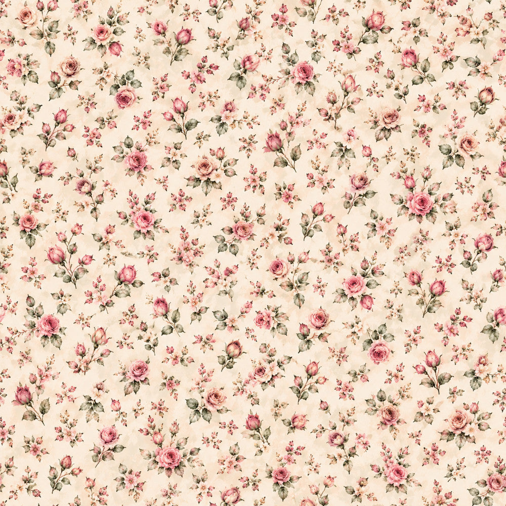 dusty rose, blush pink, mauve, cream, beige, pale pink, sage green, vintage floral, botanical, roses, flower sprigs, romantic, elegant, traditional, vintage, cottage core, classic, spring, garden, nature, delicate, feminine, nursery, baby girl, heirloom, timeless, soft, gentle, calming, shabby chic