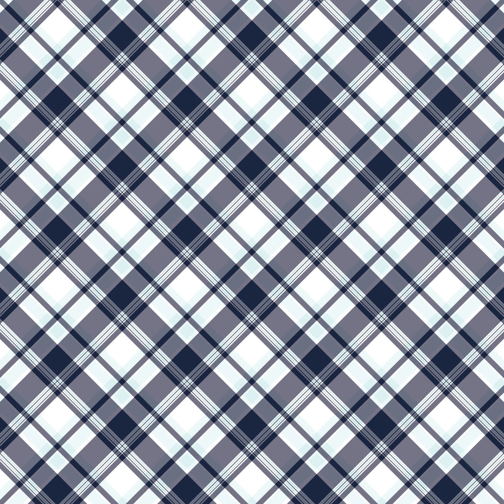 navy blue, white, gray, plaid pattern, diagonal checks, tartan design, geometric pattern, nautical theme, maritime style,, fabric panel, crosshatch lines, preppy aesthetic, sailing inspiration, coastal vibes, checkered motif, woven appearance, crisp lines, maritime fashion