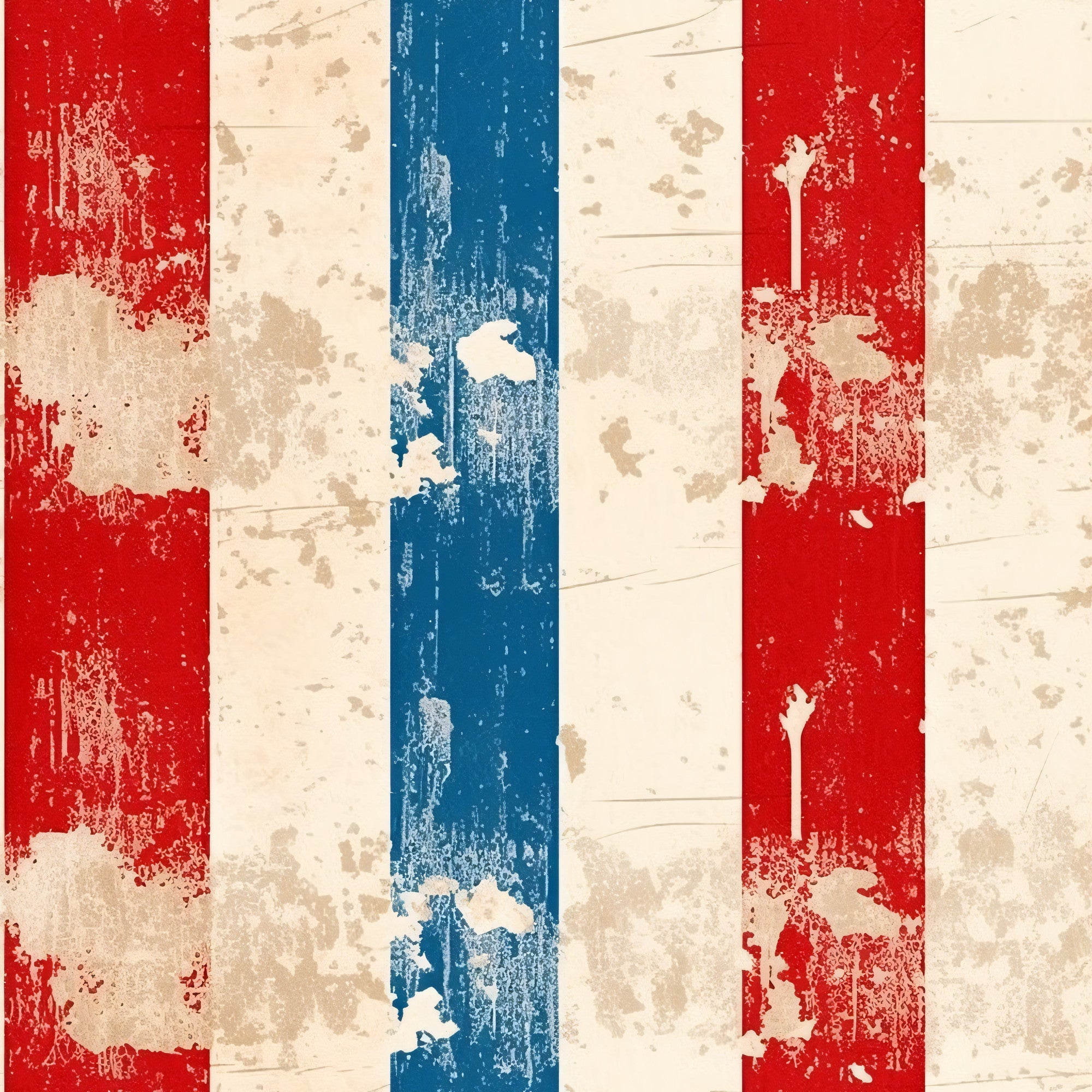red, white, blue, distressed, weathered, vintage, patriotic, americana, stripes, faded, rustic, worn,, fabric panel, textured, grunge, aged, peeling paint, shabby, cotton fabric