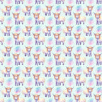 highland cows, pastel colors, purple, pink, blue, orange, watercolor style, repeating pattern, fluffy fur, horned cattle, whimsical animals, soft hues,, fabric panel, cute characters, farmyard theme, scottish cattle, gentle expressions, artistic illustration, crafting material