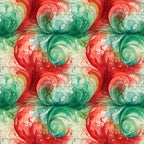 watercolor, christmas swirls, red, green, coral, teal, mint green, cream, ivory, flowing swirls, organic patterns, fluid design, repeating motifs, decorative scrolls, holiday fabric,, fabric panel, seamless pattern, festive colors, watercolor effect, botanical swirls, artistic design, soft blending, christmas crafting