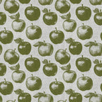 sage green, olive green, light green, cream, white, apple print, fruit pattern, orchard theme, botanical, nature, vintage, rustic, farmhouse, garden, natural, botanical illustration, kitchen theme, food pattern, produce, harvest, autumn, fall, cottage style, traditional, classic, country, whimsical, kids room, playroom, nursery