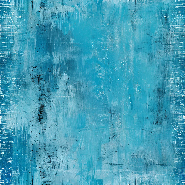 turquoise, aqua blue, cerulean, distressed texture, vintage weathered, abstract pattern, grunge style, painterly brushstrokes, scratched surface,, fabric panel, rustic farmhouse, aged patina, textured background, artistic wash, layered paint, weathered wood look, shabby chic, cotton fabric